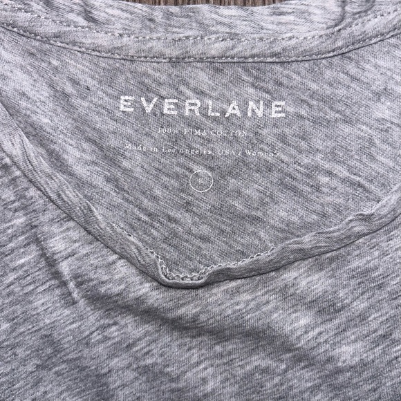 Everlane Grey Muscle Tank 100% Pima Cotton Made in the USA Size S - Picture 4 of 10